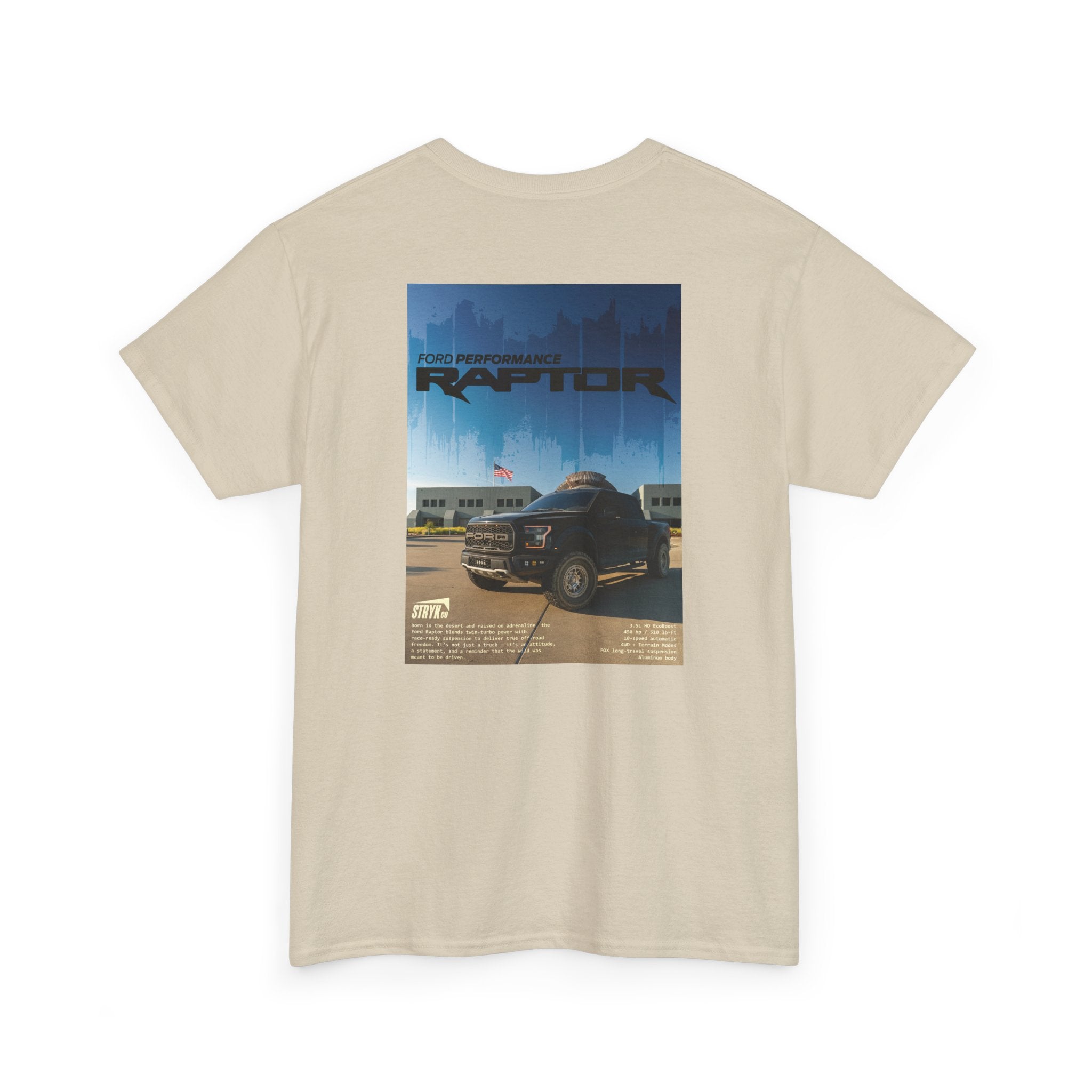 Raptor Poster-Style Heavy Cotton Tee
