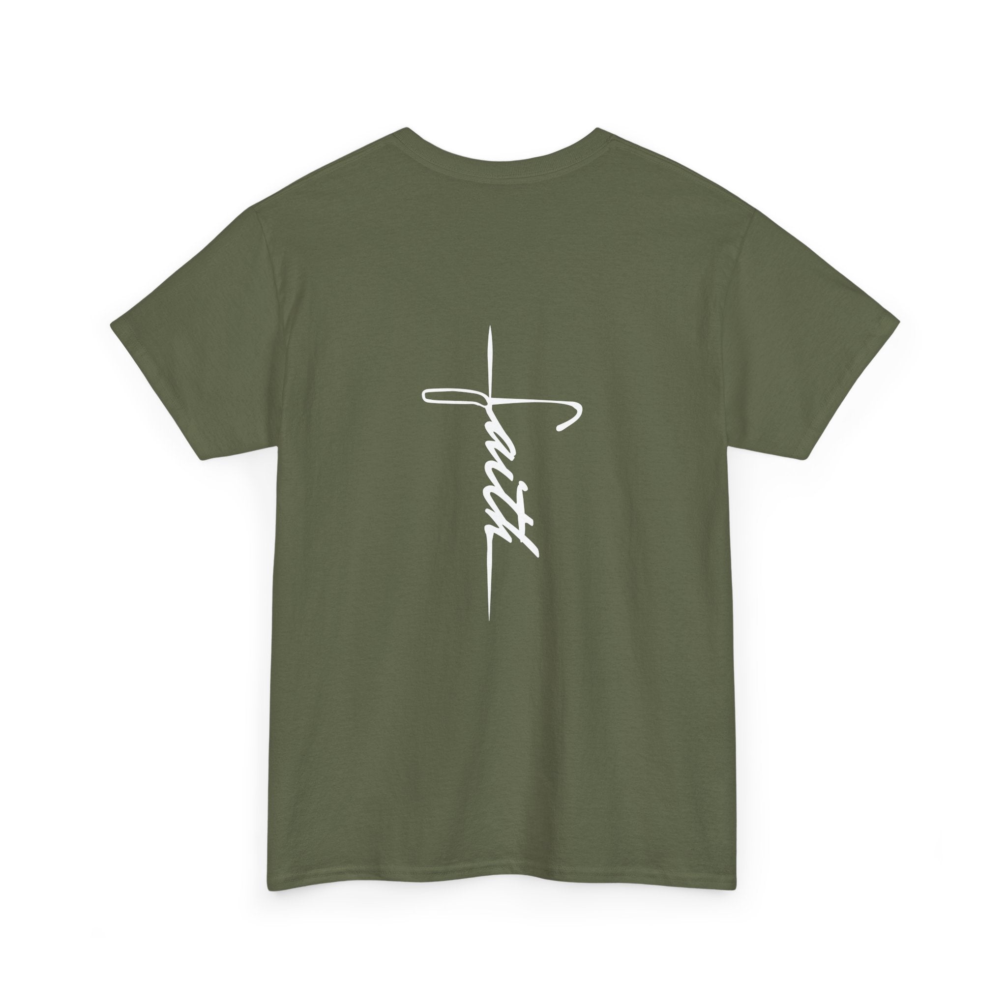 "Faith" Cross Heavy Cotton Tee