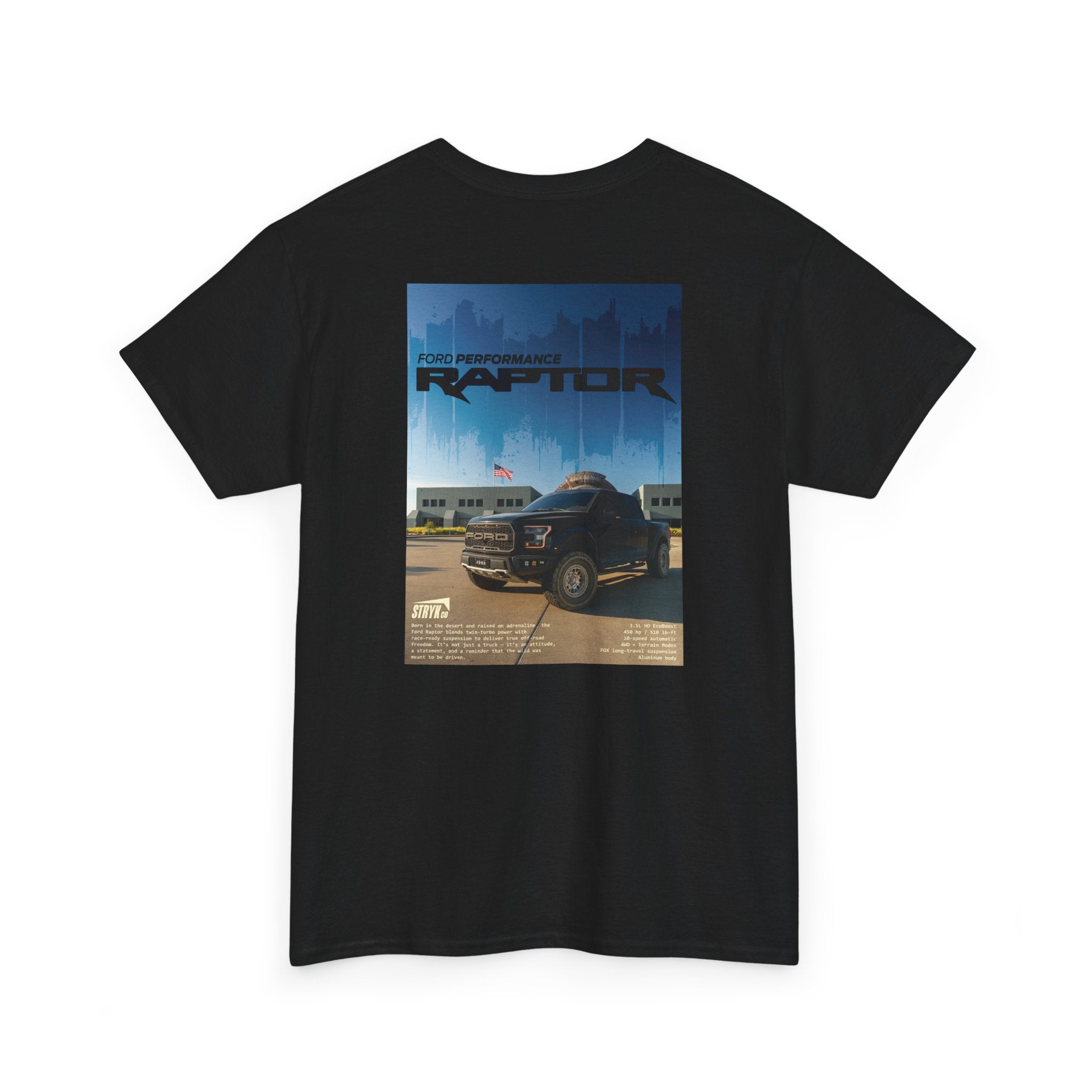 Raptor Poster-Style Heavy Cotton Tee