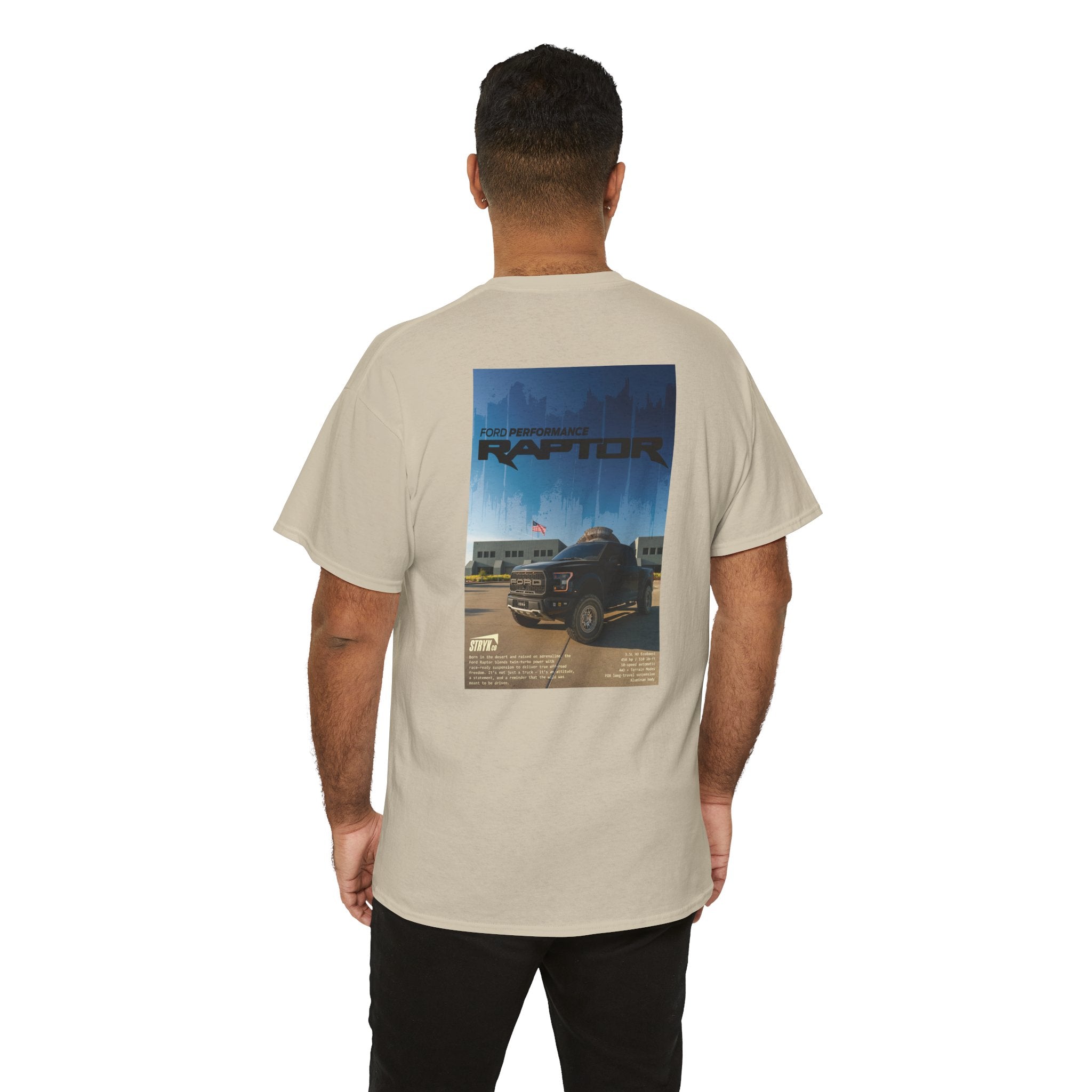Raptor Poster-Style Heavy Cotton Tee